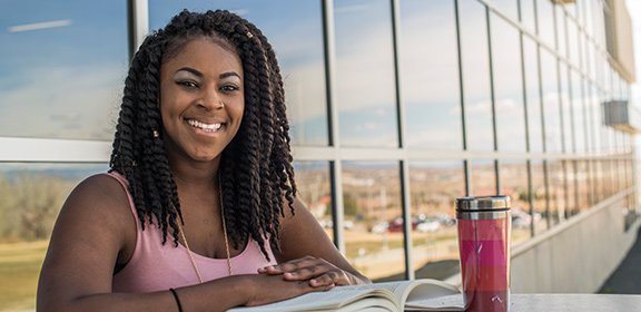 A student at Colorado State University-Pueblo