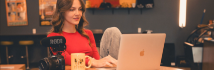 student with camera.