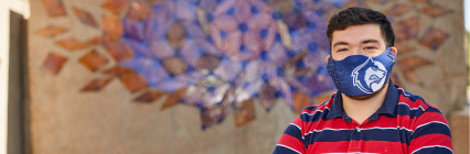 Student wearing mask