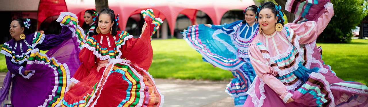 dancers in traditional clothes