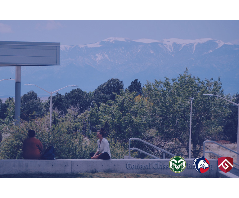 csu systems, mountain view, and two students talking