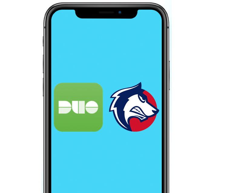 cellphone with duo and csu pueblo logos