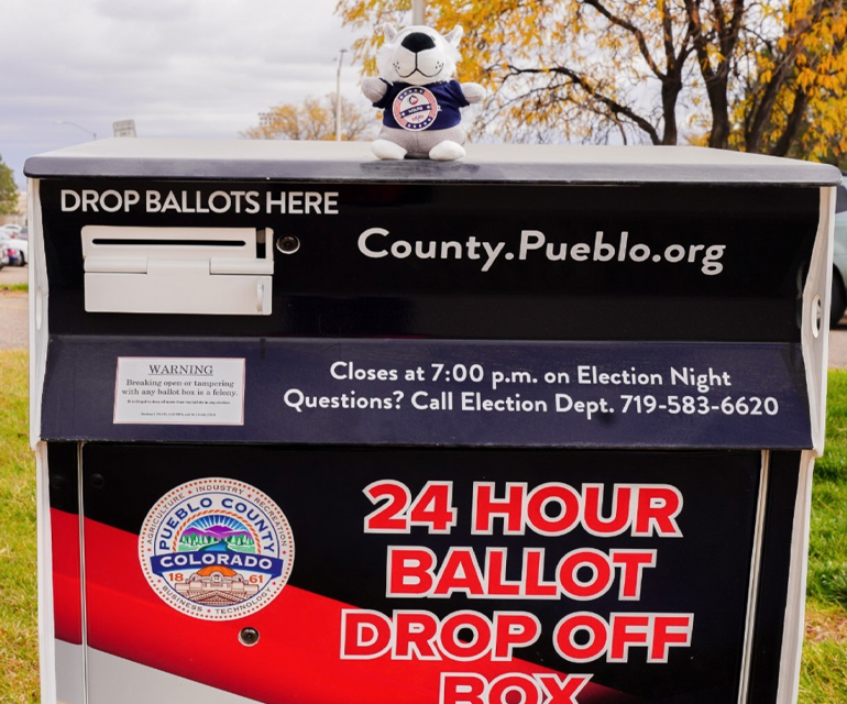 election drop off ballot box