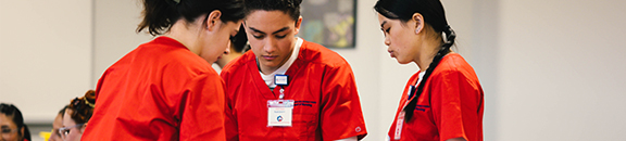 Nursing students in class