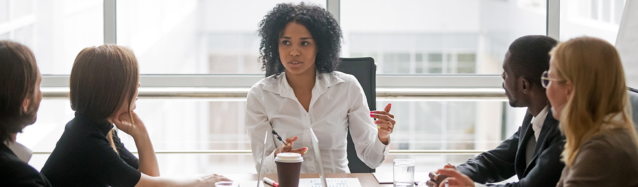 woman in business meeting