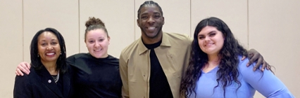 Students at Welcome Fest concert